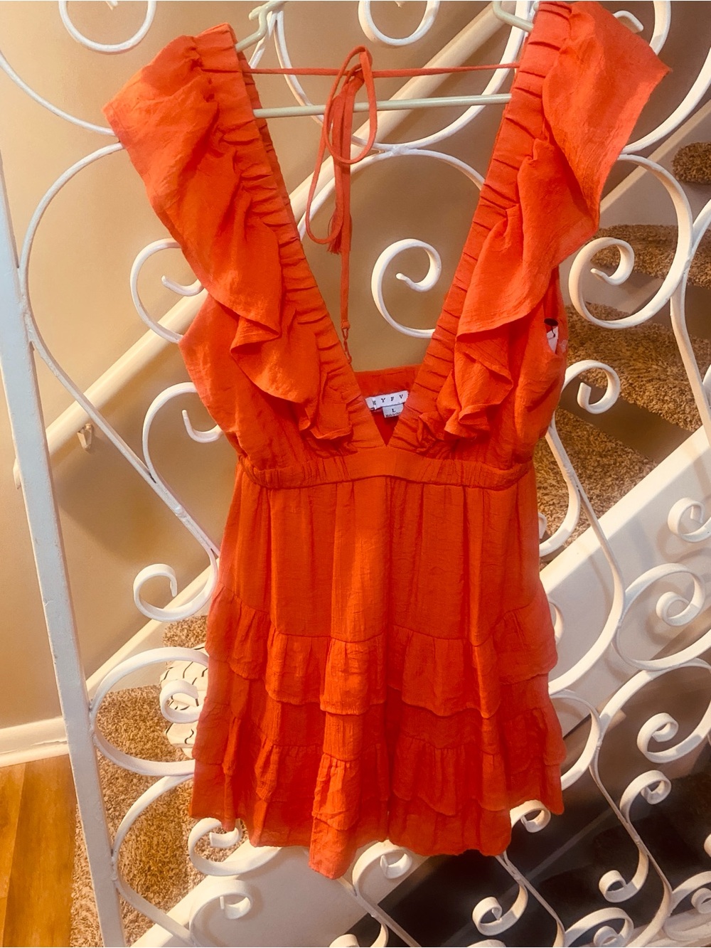HYFVE Vibrant Orange Summer Dress